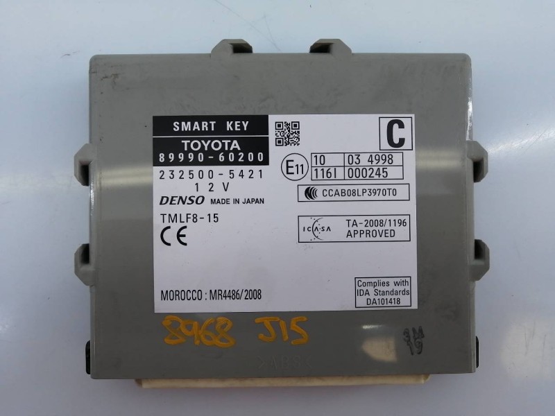 Recambio de modulo electronico para toyota land cruiser (j15) basis referencia OEM IAM 8999060200 2325005421 E3-A3-9-3
