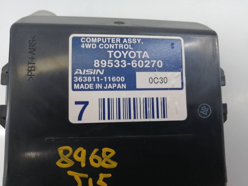 Recambio de modulo electronico para toyota land cruiser (j15) basis referencia OEM IAM 8953360270 36381111600 E3-A3-9-3