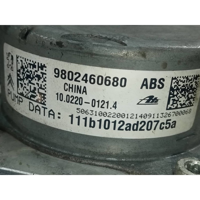 Recambio de abs para citroën c3 picasso exclusive referencia OEM IAM 9802460680 10022001214 P3-B9-17-1