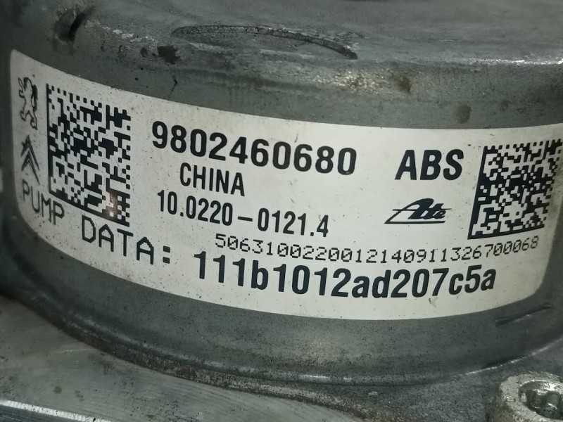 Recambio de abs para citroën c3 picasso exclusive referencia OEM IAM 9802460680 10022001214 P3-B9-17-1