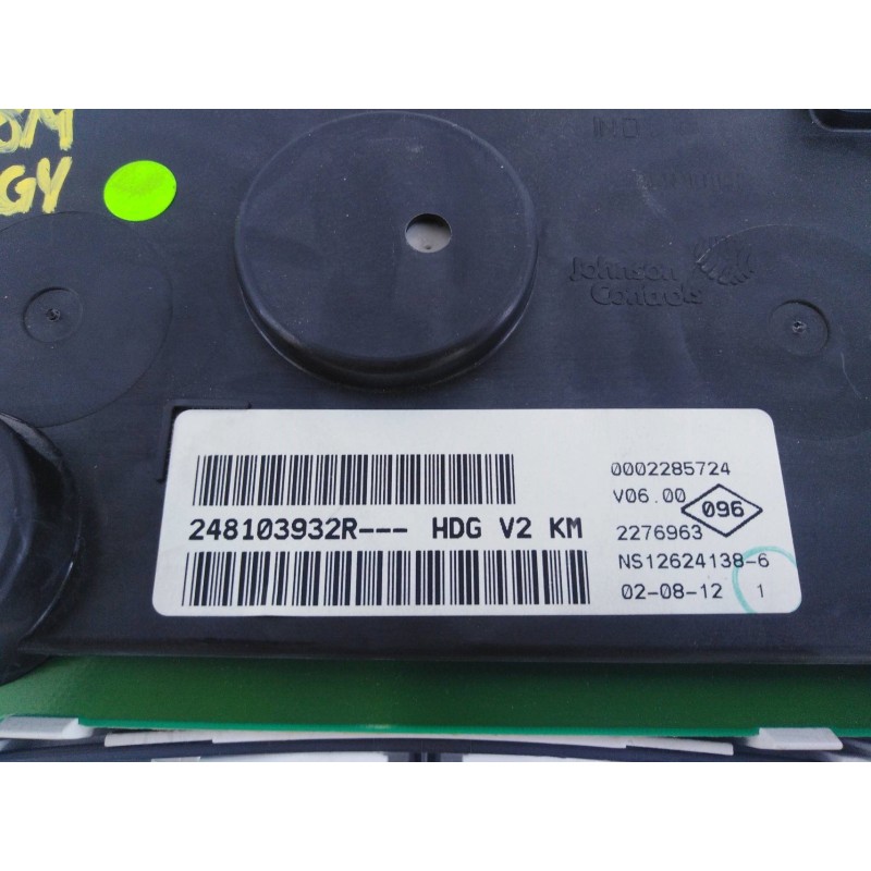 Recambio de cuadro instrumentos para dacia lodgy ambiance referencia OEM IAM 248103932R  E2-A1-35-4