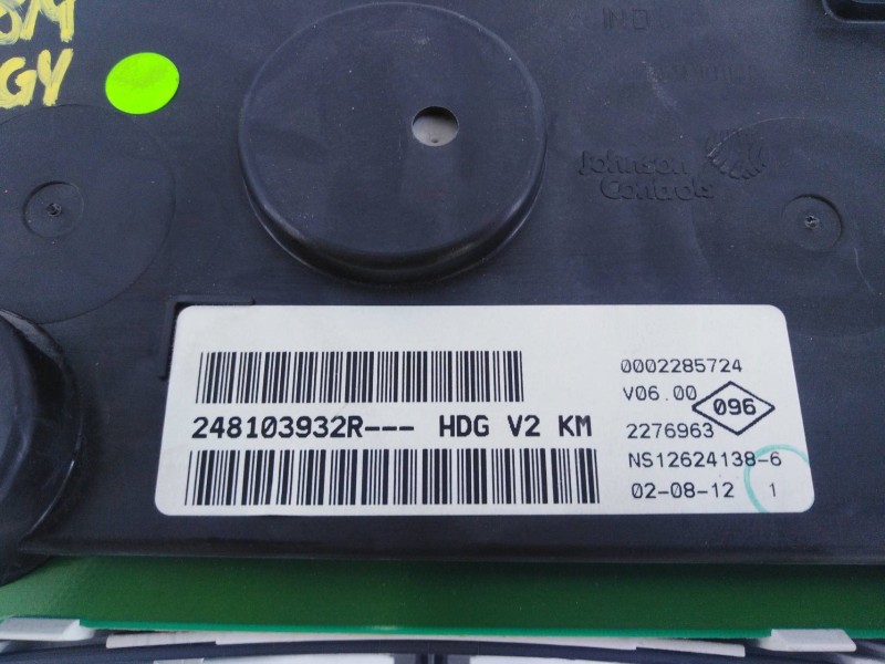 Recambio de cuadro instrumentos para dacia lodgy ambiance referencia OEM IAM 248103932R  E2-A1-35-4