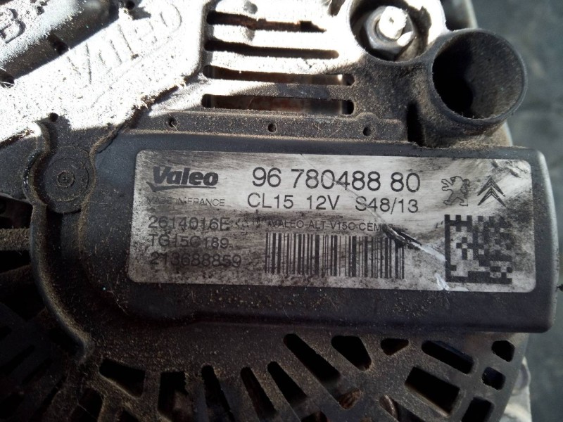 Recambio de alternador para citroën c3 picasso exclusive referencia OEM IAM 9678048880  P3-B6-12-2