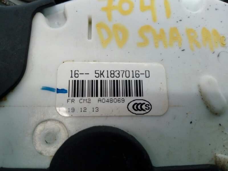 Recambio de cerradura puerta delantera derecha para volkswagen sharan (7n1) advance bluemotion referencia OEM IAM 5K1837016D  E1
