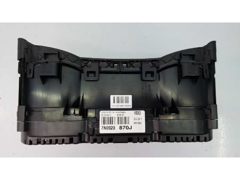 Recambio de cuadro instrumentos para volkswagen sharan (7n1) advance bluemotion referencia OEM IAM 7N0920870J  E2-A1-23-1