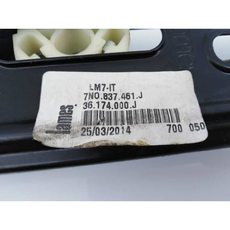 Recambio de elevalunas delantero izquierdo para volkswagen sharan (7n1) advance bluemotion referencia OEM IAM 7N0837000J  E1-B6-