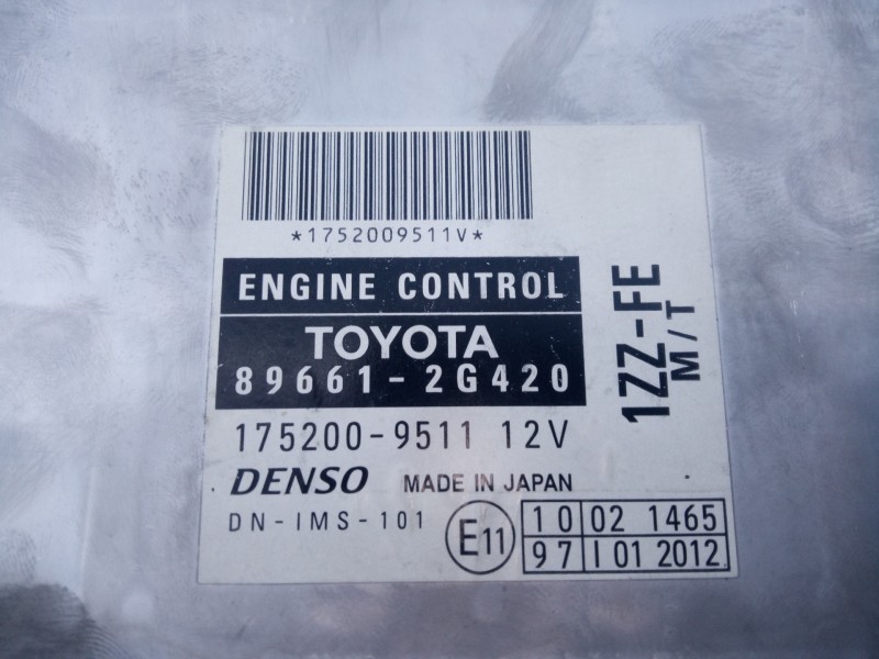 Recambio de centralita motor uce para toyota celica (t23) 1.8 referencia OEM IAM 896612G420 1752009511 E3-B2-54-3