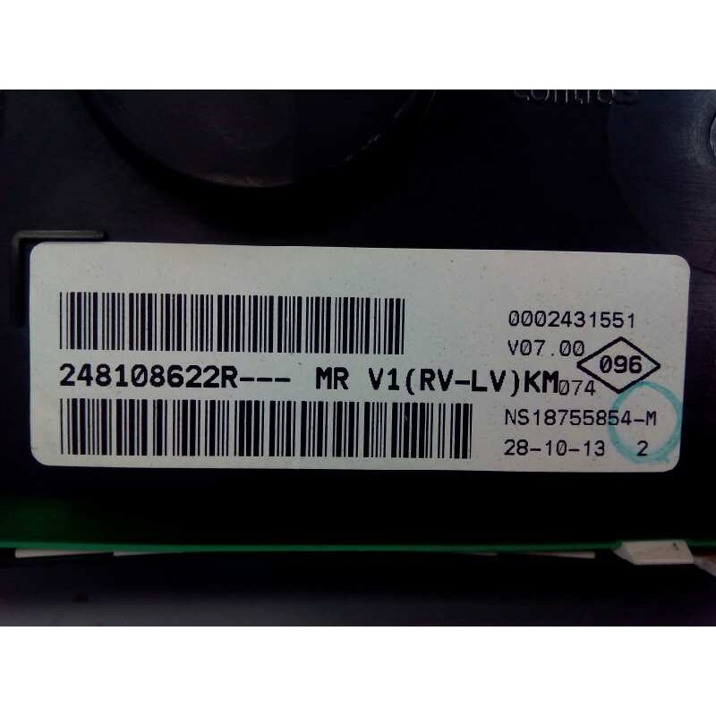 Recambio de cuadro instrumentos para dacia dokker ambiance referencia OEM IAM 248108622R  E2-A1-28-6