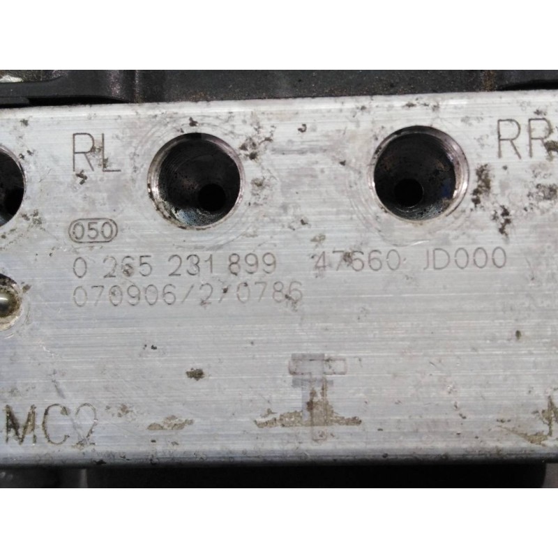 Recambio de abs para nissan qashqai (j10) acenta referencia OEM IAM 47660JD000 0265800609 P3-A8-23-5