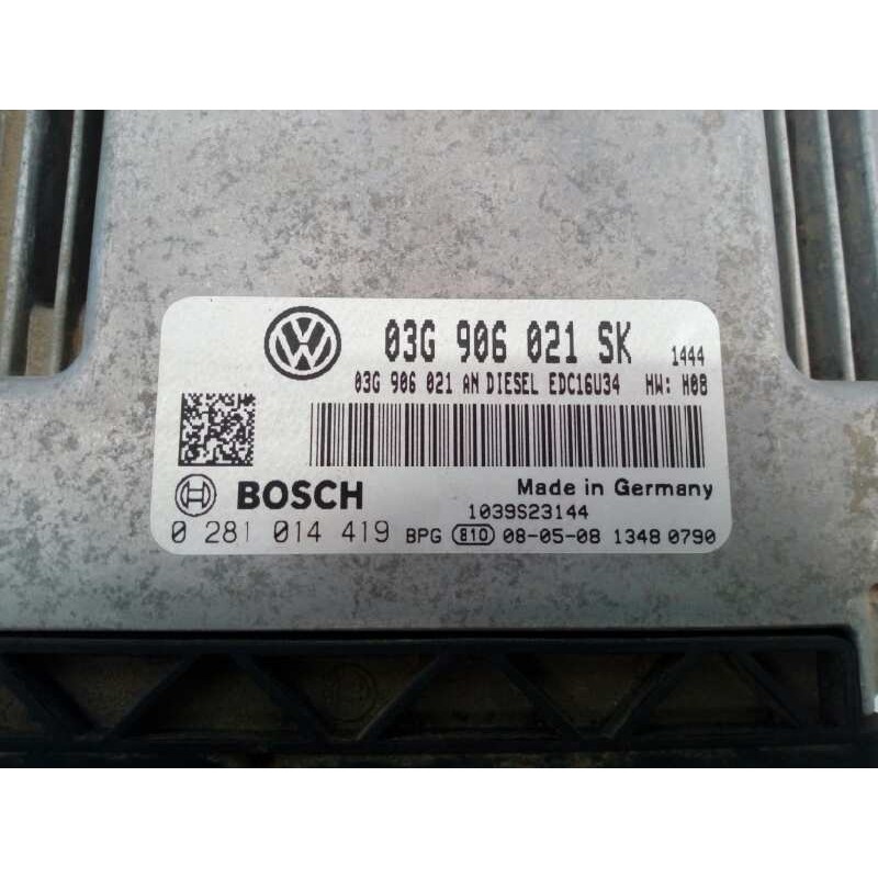 Recambio de centralita motor uce para seat altea (5p1) reference referencia OEM IAM 03G906021SK 0281014419 E2-A1-8-8