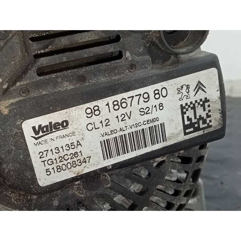 Recambio de alternador para citroën c3 live referencia OEM IAM 9818677980 2713135A P3-A5-2-3
