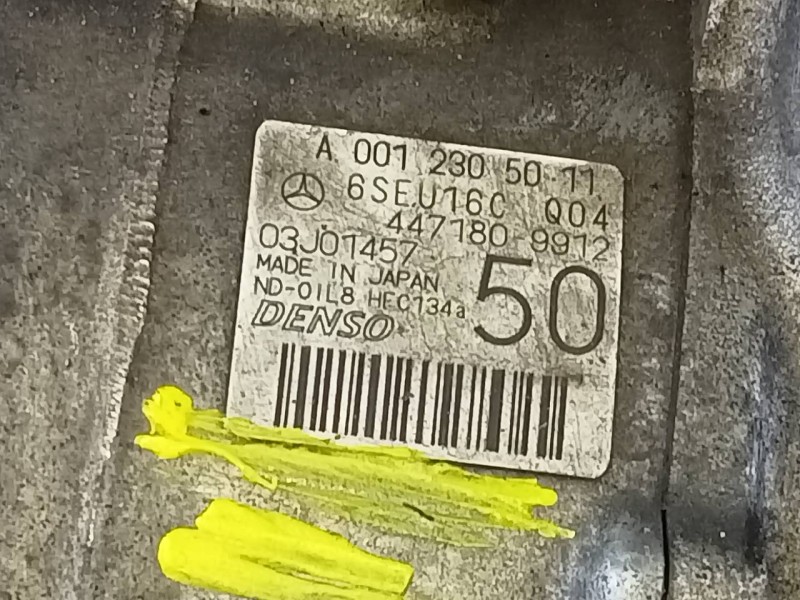Recambio de compresor aire acondicionado para mercedes-benz clase c (w204) familiar 220 t cdi (204.208) referencia OEM IAM A0012
