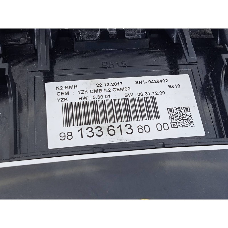 Recambio de cuadro instrumentos para citroën c3 live referencia OEM IAM 9813361380  E3-B2-29-1