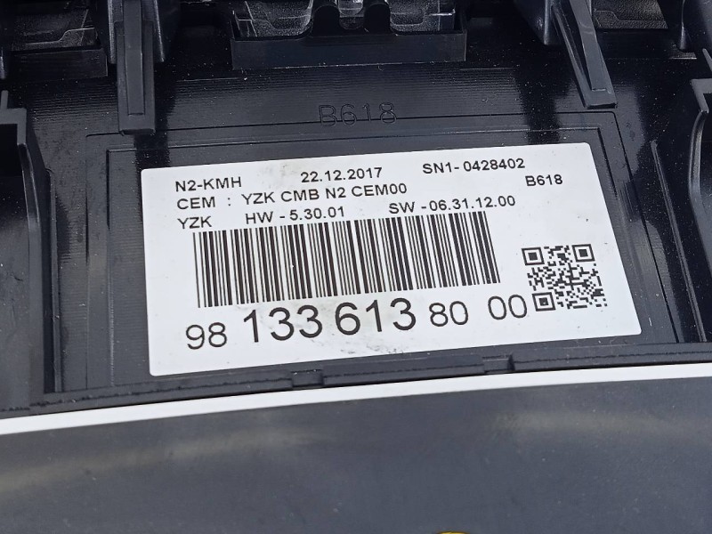 Recambio de cuadro instrumentos para citroën c3 live referencia OEM IAM 9813361380  E3-B2-29-1