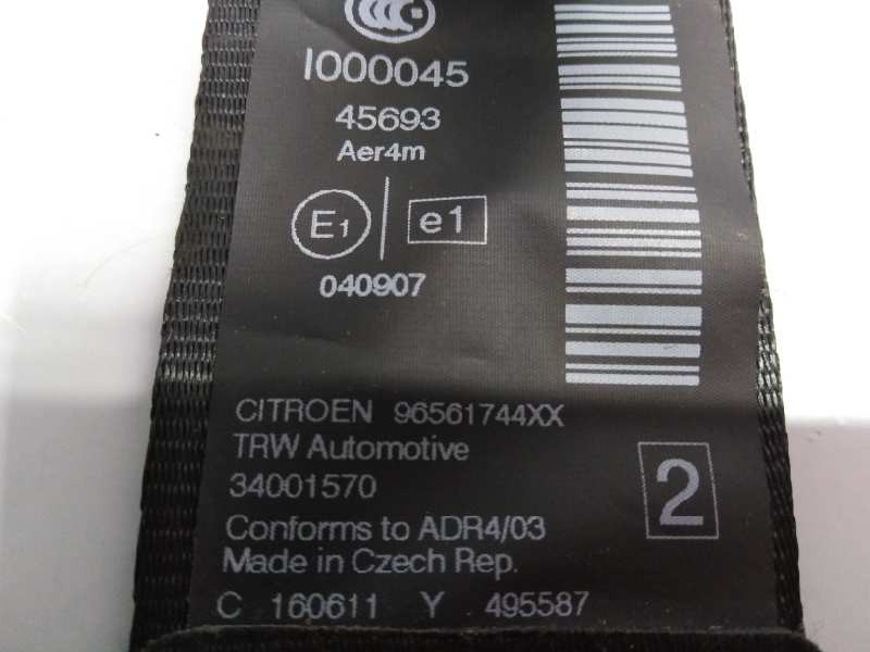 Recambio de cinturon seguridad trasero derecho para citroën c5 berlina premier referencia OEM IAM 96561744XX  E1-A4-27-2