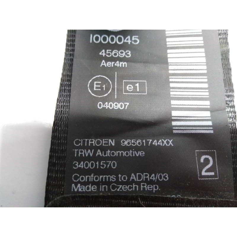 Recambio de cinturon seguridad trasero izquierdo para citroën c5 berlina premier referencia OEM IAM 96561744XX  E1-A4-27-2