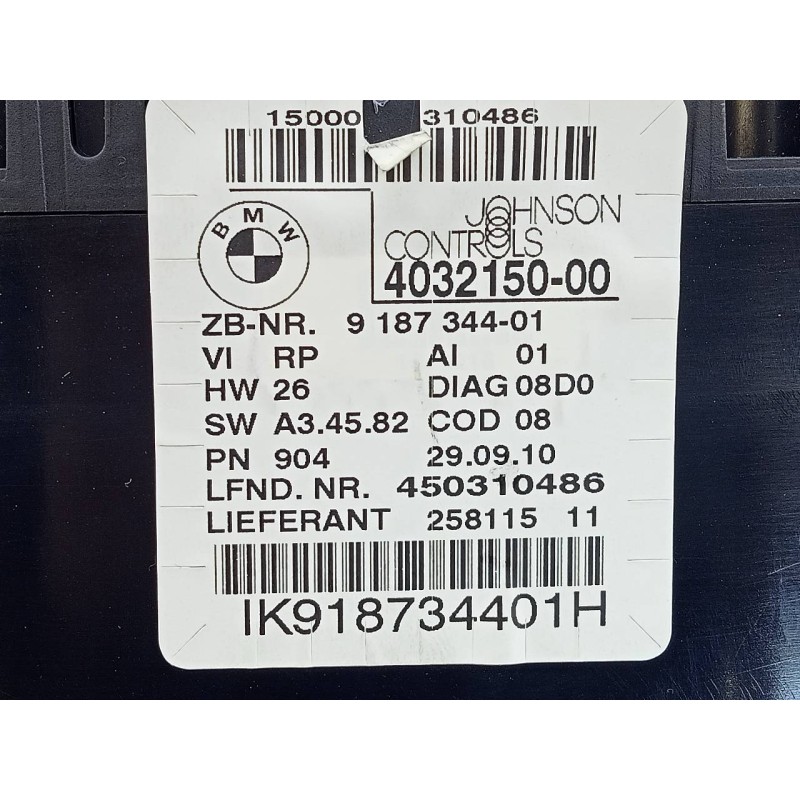 Recambio de cuadro instrumentos para bmw x1 (e84) xdrive 20d referencia OEM IAM 403215000  E3-A2-23-1