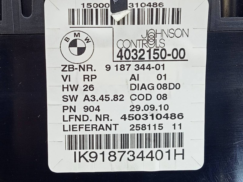 Recambio de cuadro instrumentos para bmw x1 (e84) xdrive 20d referencia OEM IAM 403215000  E3-A2-23-1