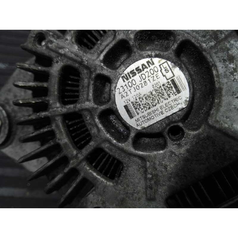Recambio de alternador para nissan qashqai (j10) tekna referencia OEM IAM 23100JD200 A2TJ0281ZE P3-A5-4-2