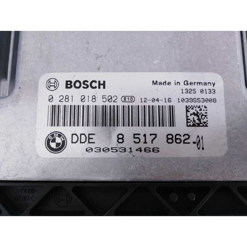 Recambio de centralita motor uce para bmw serie 5 lim. (f10) 520d referencia OEM IAM 0281018502 DDE851786201 E3-A2-31-3