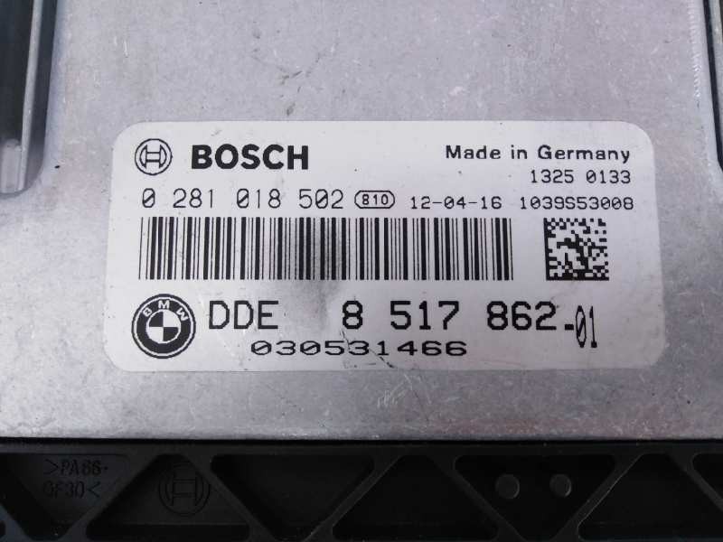 Recambio de centralita motor uce para bmw serie 5 lim. (f10) 520d referencia OEM IAM 0281018502 DDE851786201 E3-A2-31-3