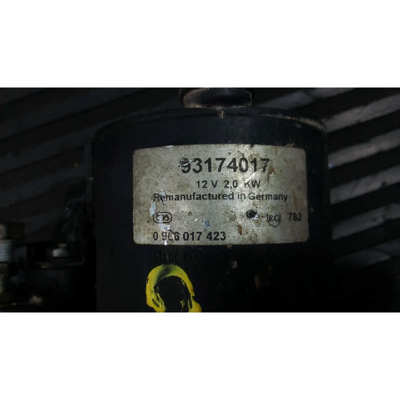 Recambio de motor arranque para opel astra g berlina comfort referencia OEM IAM 93174017 0986017423 P3-A7-28-3
