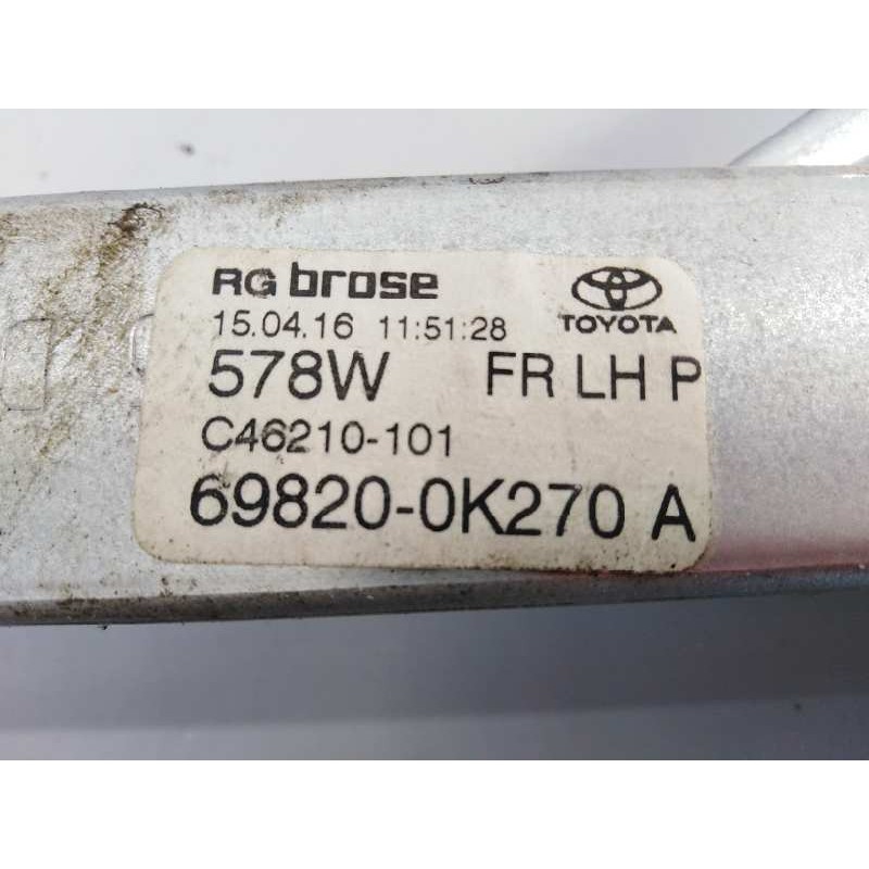 Recambio de elevalunas delantero izquierdo para toyota hilux (kun) referencia OEM IAM 698200K270  E2-B4-8-1