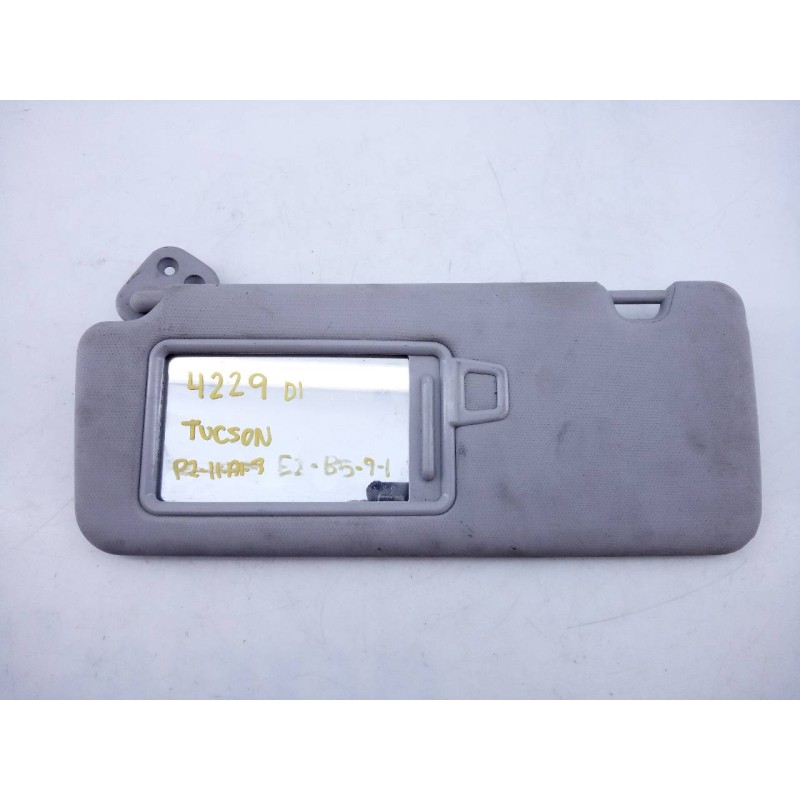 Recambio de parasol izquierdo para hyundai tucson 25 aniversario 4x2 referencia OEM IAM   E2-B5-43-1