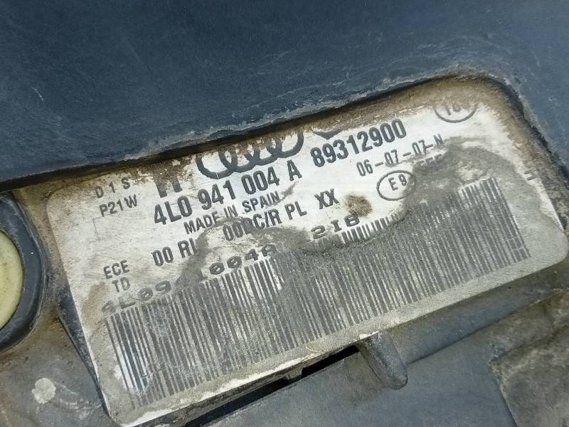 Recambio de faro derecho xenon para audi q7 (4l) 4.2 tdi (240kw) referencia OEM IAM 4L0941004A 89312900 E1-A5-43-1