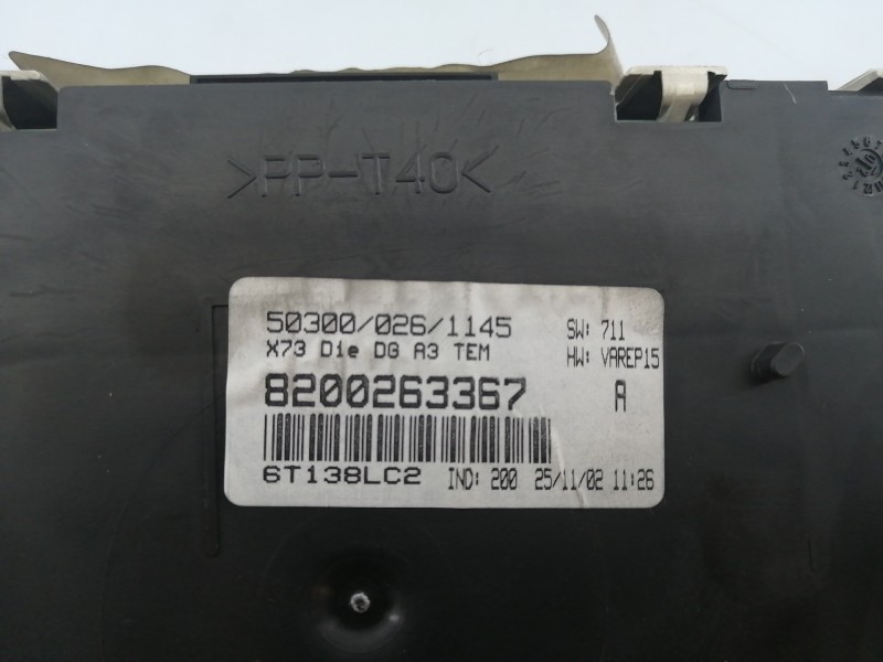 Recambio de cuadro instrumentos para renault vel satis (bj0) privilege referencia OEM IAM 8200263367 8200166237A1 E3-A4-8-4
