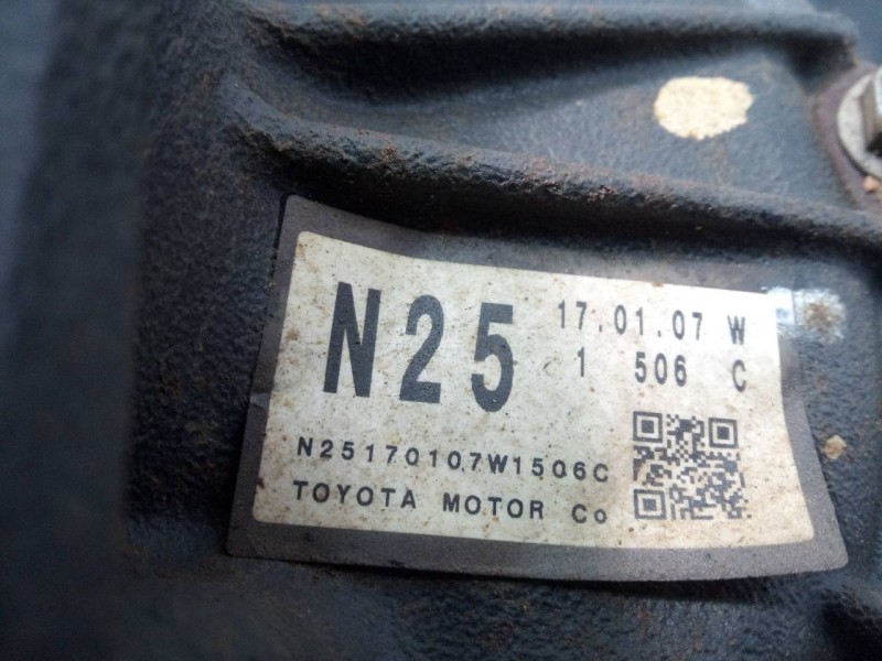 Recambio de diferencial delantero para toyota land cruiser (j15) limited referencia OEM IAM N25170107W1506C  P1-A5-20