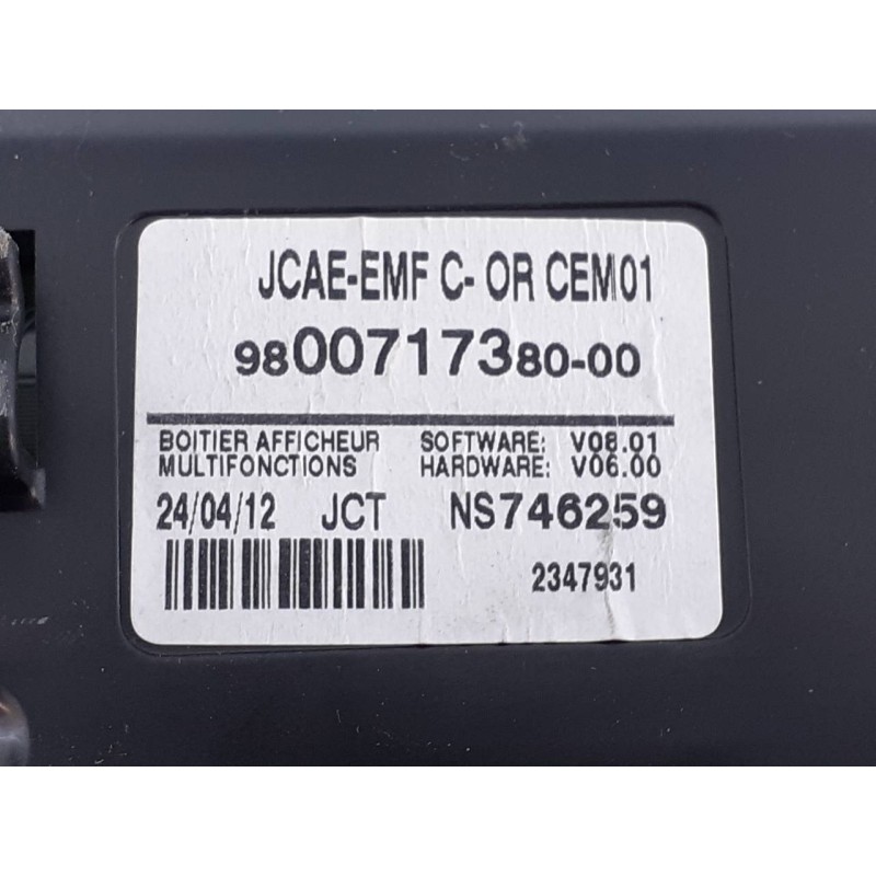 Recambio de sistema audio / radio cd para citroën c4 lim. seduction referencia OEM IAM 9801189780 980071738000 E3-B2-28-4