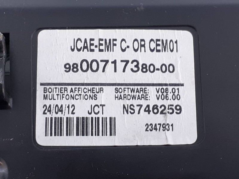 Recambio de sistema audio / radio cd para citroën c4 lim. seduction referencia OEM IAM 9801189780 980071738000 E3-B2-28-4