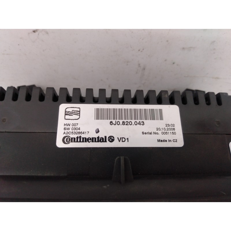 Recambio de mando climatizador para seat ibiza (6j5) reference referencia OEM IAM 6J0820043  E2-A3-13-1