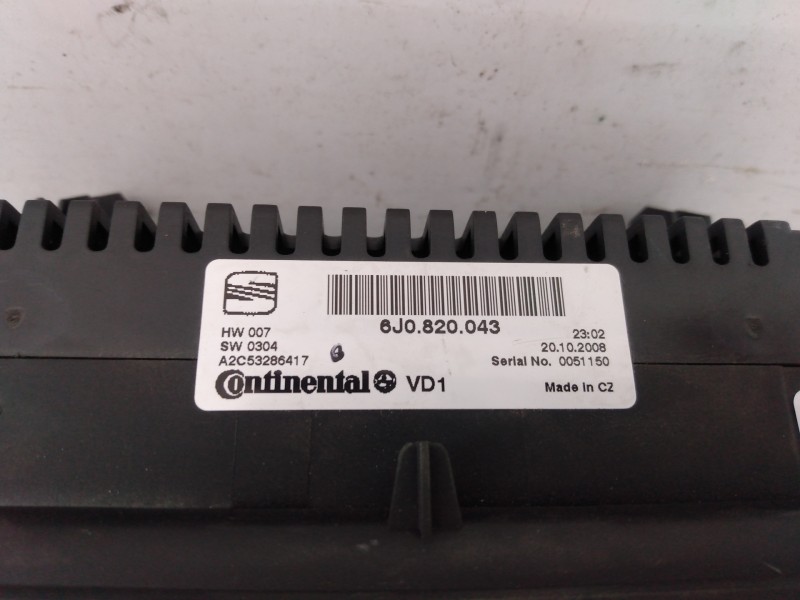 Recambio de mando climatizador para seat ibiza (6j5) reference referencia OEM IAM 6J0820043  E2-A3-13-1