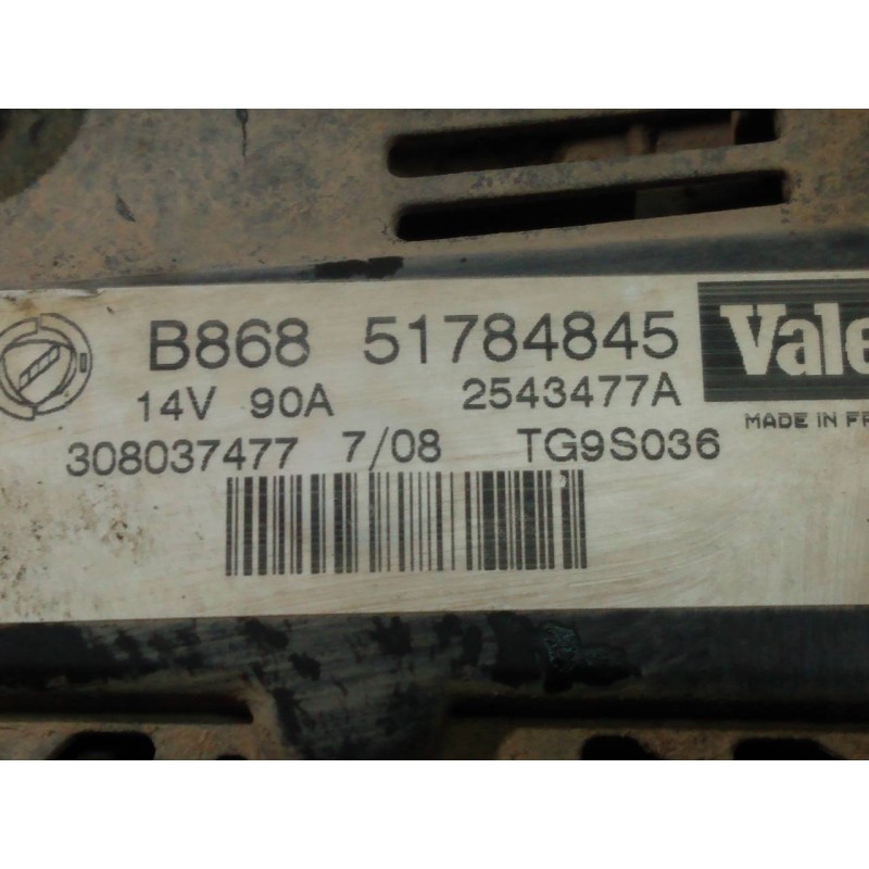 Recambio de alternador para fiat fiorino sx furg. referencia OEM IAM 51784845 2543477A P3-A4-30-2
