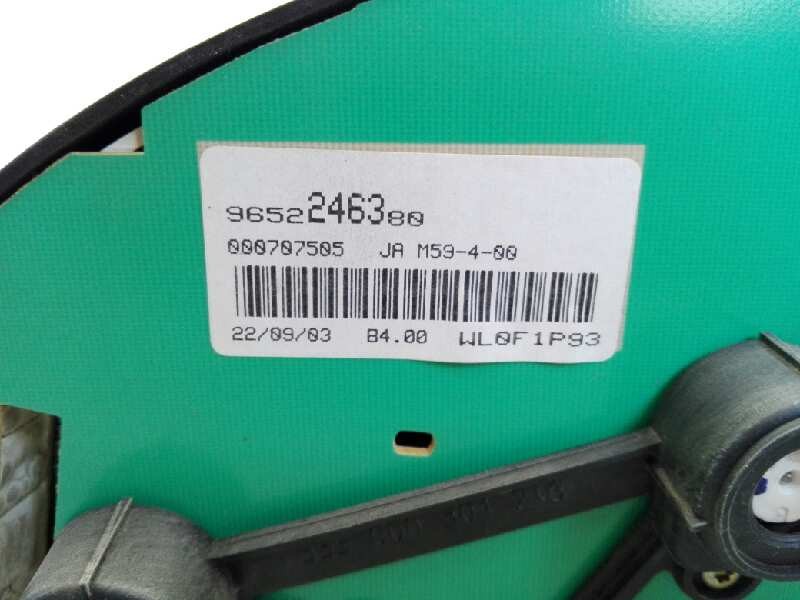 Recambio de cuadro instrumentos para peugeot partner (s2) referencia OEM IAM 9652246380 WL0F1P93 E1-A4-27-1