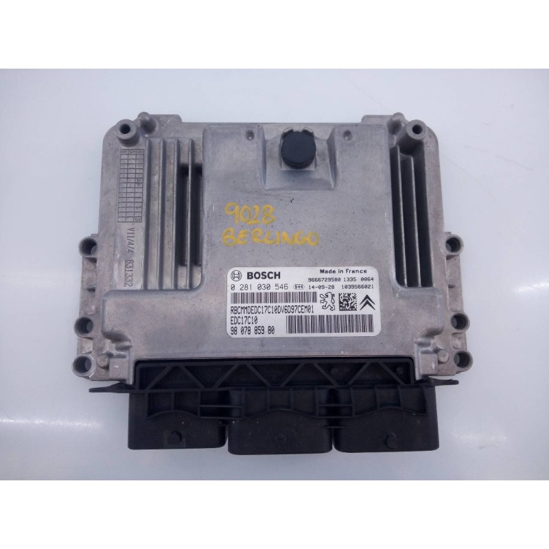 Recambio de centralita motor uce para citroën berlingo hdi90 800 niv.b kasten referencia OEM IAM 9807885980 0281030546 E3-B2-25-