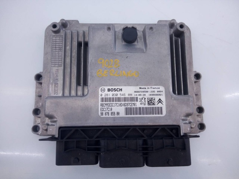 Recambio de centralita motor uce para citroën berlingo hdi90 800 niv.b kasten referencia OEM IAM 9807885980 0281030546 E3-B2-25-