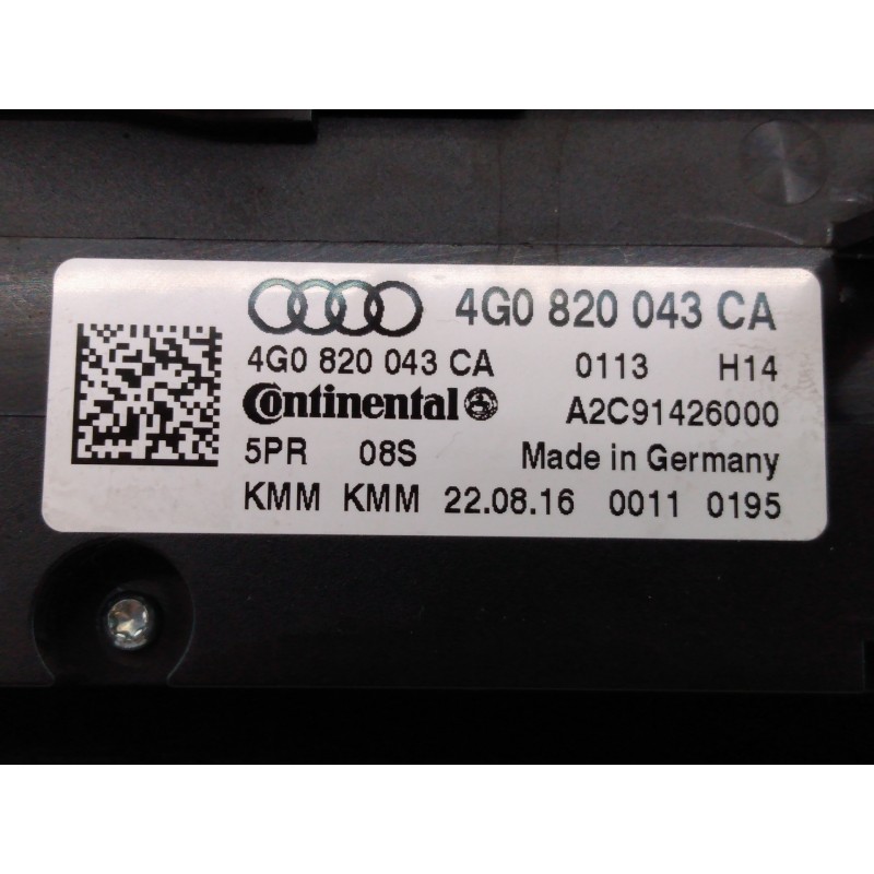 Recambio de mando climatizador para audi a6 allroad quattro (4gj) 3.0 tdi advanced edition referencia OEM IAM 4G0820043CA A2C914