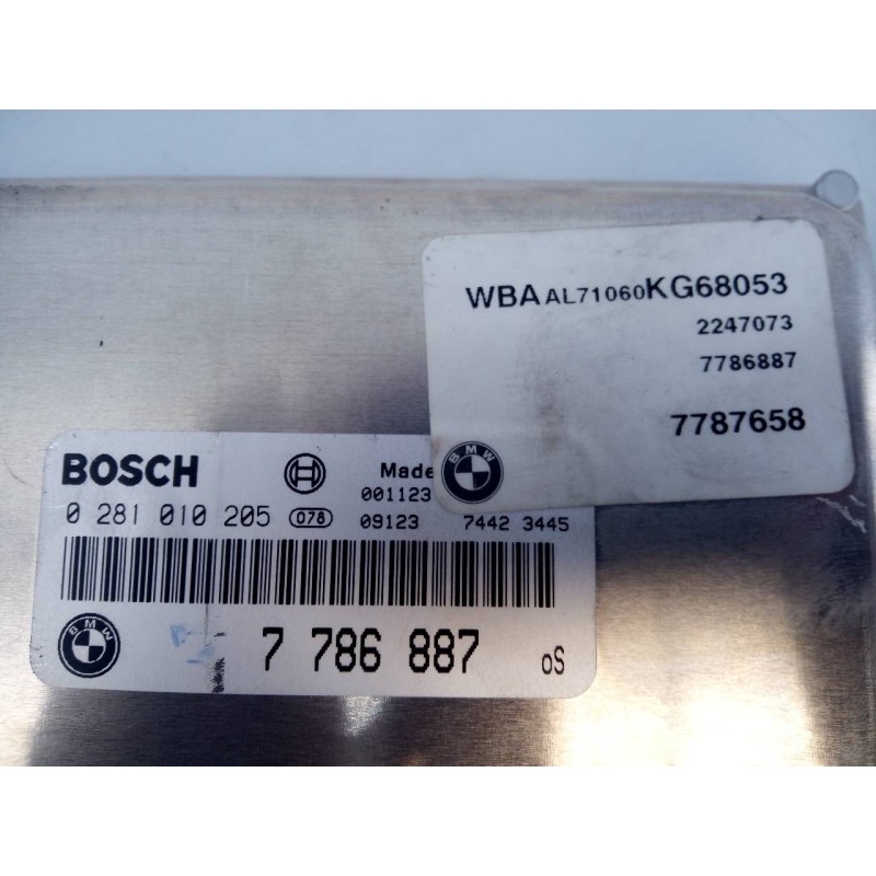 Recambio de centralita motor uce para bmw serie 3 berlina (e46) 320d referencia OEM IAM 0281010205 7786887 E3-B4-9-4