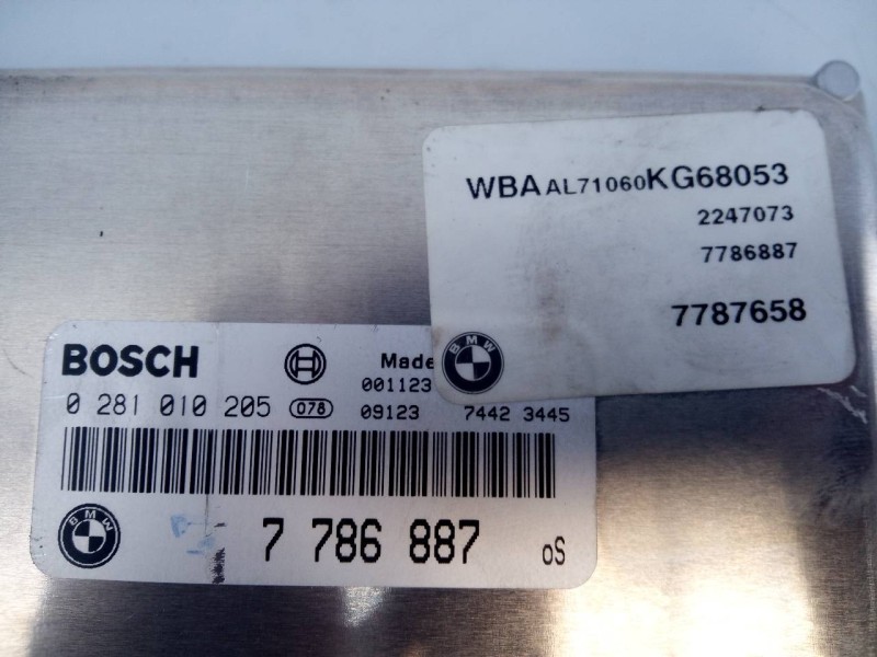 Recambio de centralita motor uce para bmw serie 3 berlina (e46) 320d referencia OEM IAM 0281010205 7786887 E3-B4-9-4
