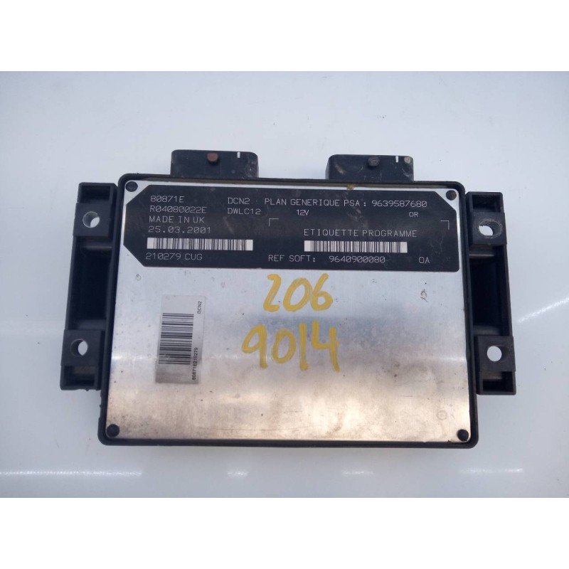 Recambio de centralita motor uce para peugeot 206 berlina x-line referencia OEM IAM R04080022E 9640900080 E3-B4-9-4