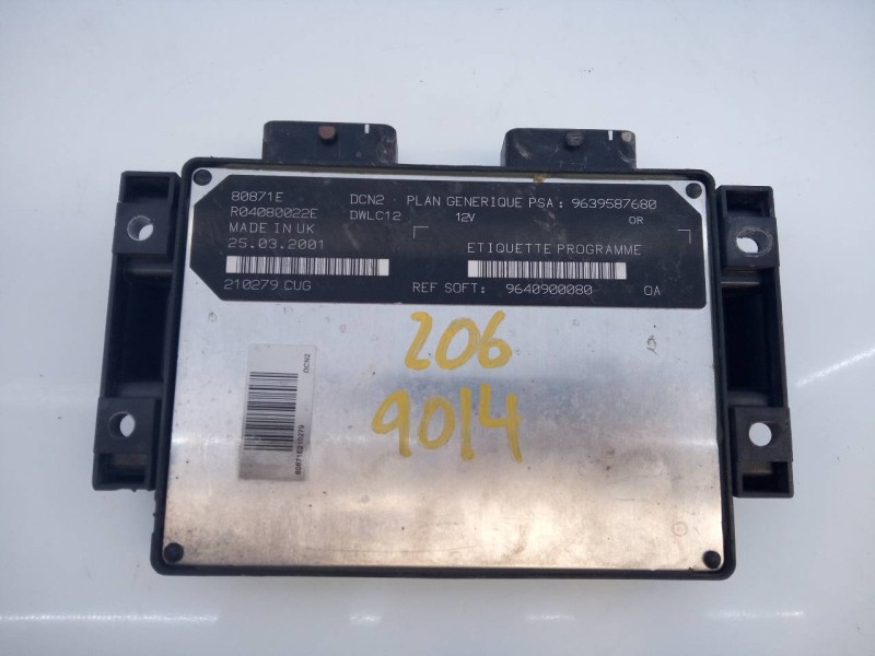 Recambio de centralita motor uce para peugeot 206 berlina x-line referencia OEM IAM R04080022E 9640900080 E3-B4-9-4