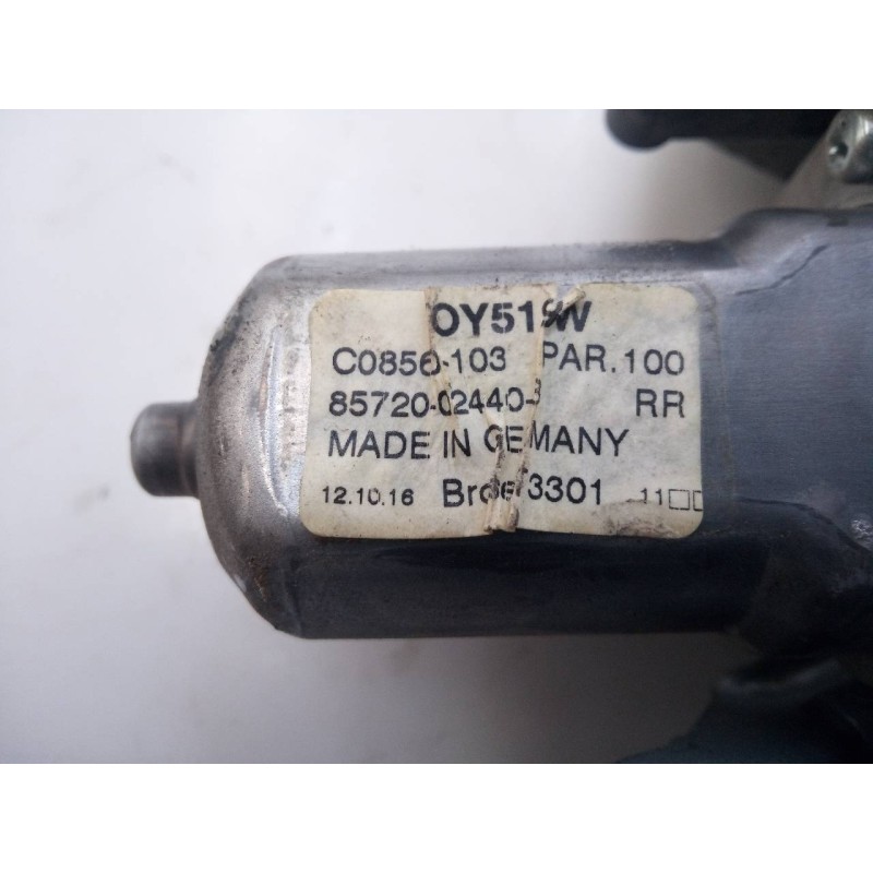 Recambio de elevalunas trasero derecho para toyota auris active referencia OEM IAM 8572002440 C0850103 E2-B4-30-1