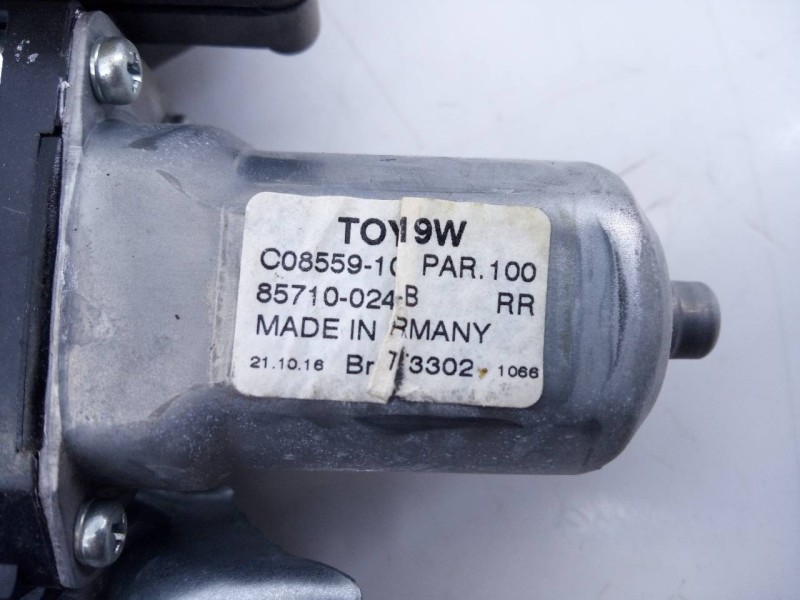 Recambio de elevalunas trasero izquierdo para toyota auris active referencia OEM IAM 8570102010 961920101 E2-B4-55-2