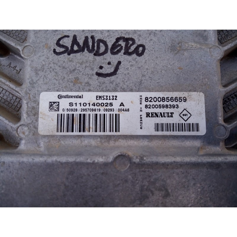 Recambio de centralita motor uce para dacia sandero laureate referencia OEM IAM 8200856659 S110140025 E2-A1-29-2