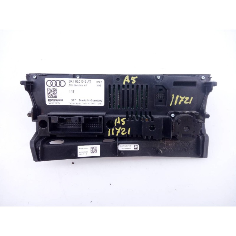 Recambio de mando climatizador para audi a5 sportback (8t) 2.0 tdi (105kw) referencia OEM IAM 8K1820043AT  E2-A1-9-7