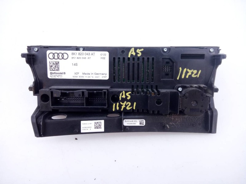 Recambio de mando climatizador para audi a5 sportback (8t) 2.0 tdi (105kw) referencia OEM IAM 8K1820043AT  E2-A1-9-7