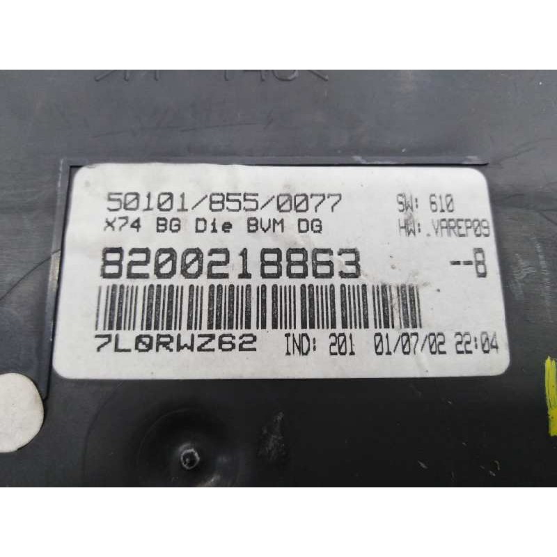 Recambio de cuadro instrumentos para renault laguna ii (bg0) referencia OEM IAM 8200218863  E1-A1-3-2